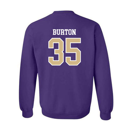 Washington - NCAA Football : Jace Burton - Sports Shersey Crewneck Sweatshirt-1