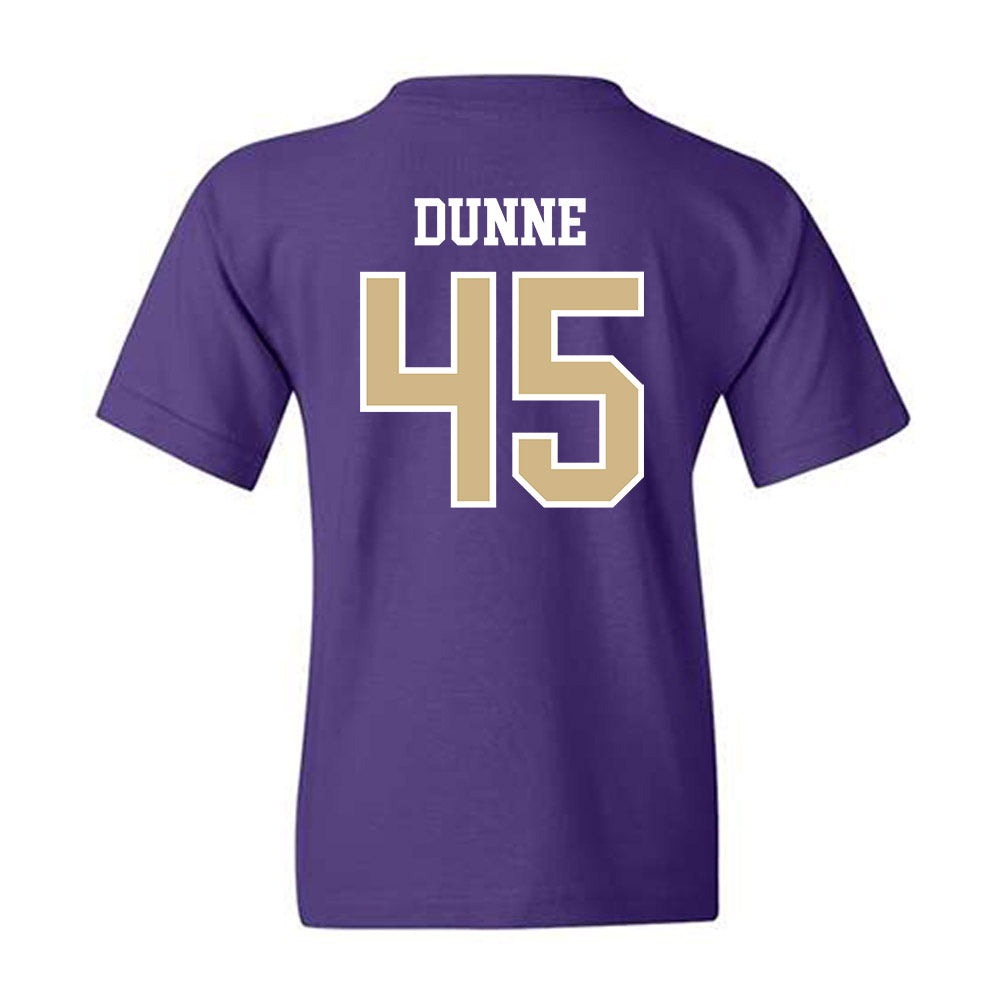 Washington - NCAA Football : Luke Dunne - Sports Shersey Youth T-Shirt-1