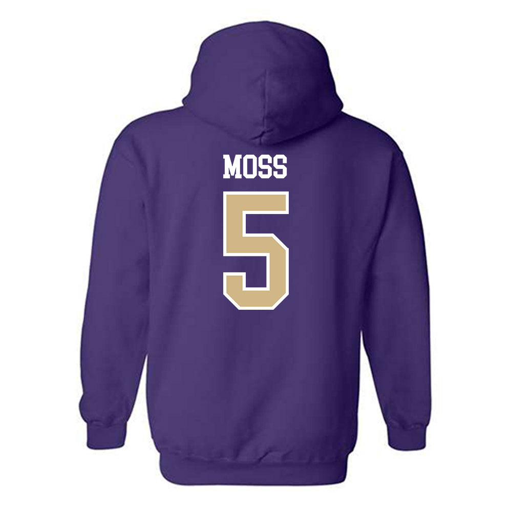 Washington - NCAA Football : Christian Moss - Sports Shersey Hooded Sweatshirt-1