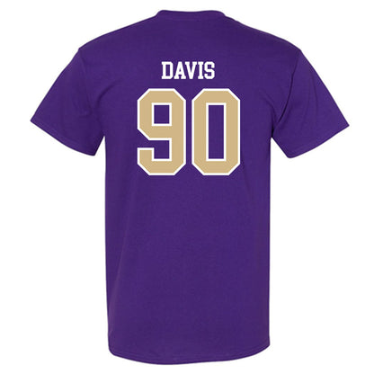 Washington - NCAA Football : Elinneus Davis - Sports Shersey T-Shirt-1