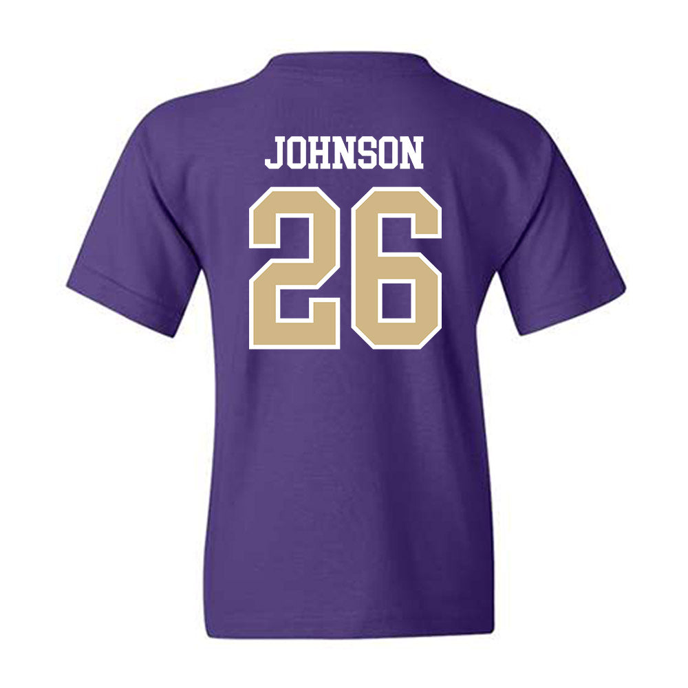 Washington - NCAA Football : Elias Johnson - Sports Shersey Youth T-Shirt-1