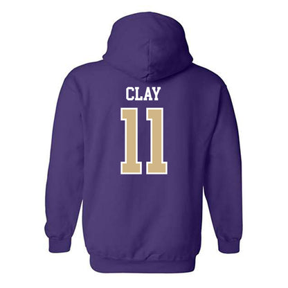 Washington - NCAA Football : Jordan Clay - Sports Shersey Hooded Sweatshirt-1
