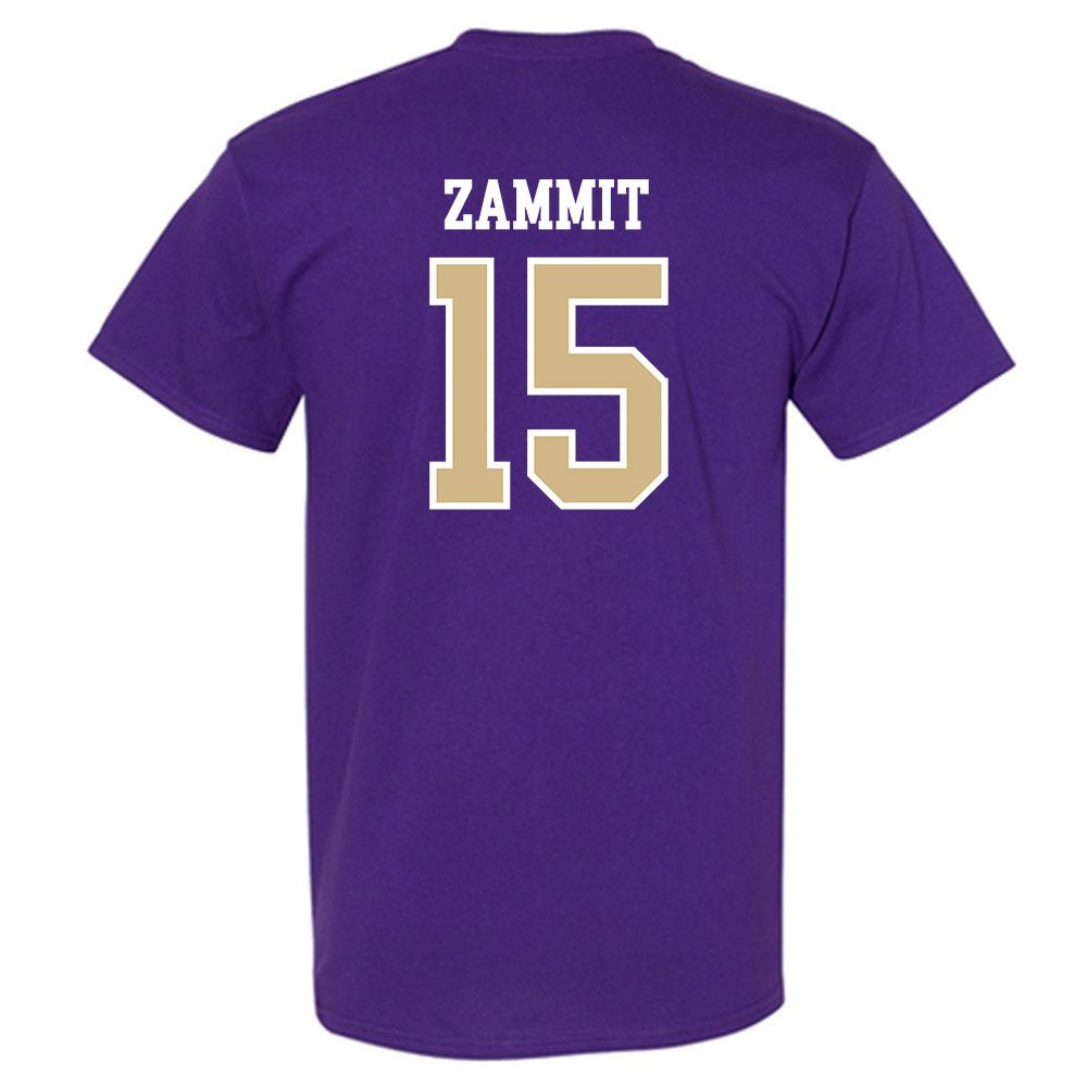Washington - NCAA Football : Derek Zammit - Sports Shersey T-Shirt-1