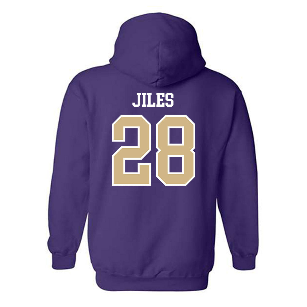 Washington - NCAA Football : Ksani Jiles - Sports Shersey Hooded Sweatshirt-1