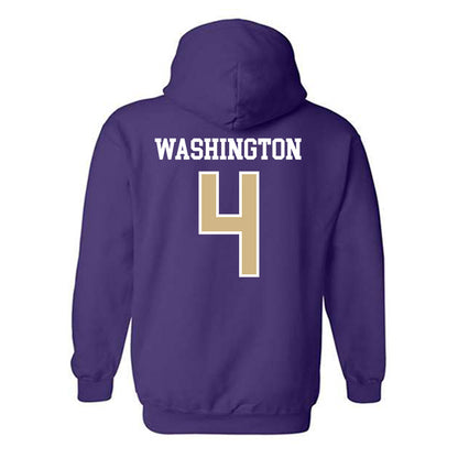 Washington - NCAA Football : Jordan Washington - Sports Shersey Hooded Sweatshirt-1