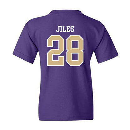 Washington - NCAA Football : Ksani Jiles - Sports Shersey Youth T-Shirt-1