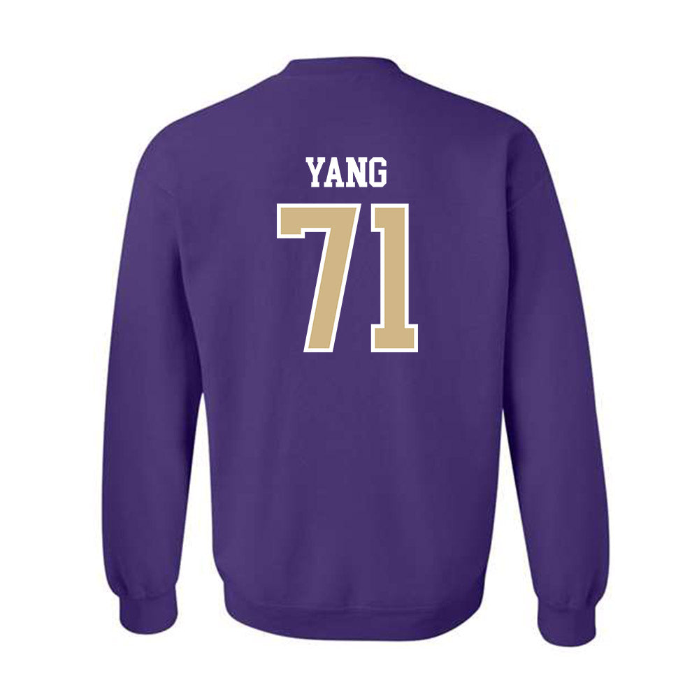 Washington - NCAA Football : Ah Deong Yang - Sports Shersey Crewneck Sweatshirt-1