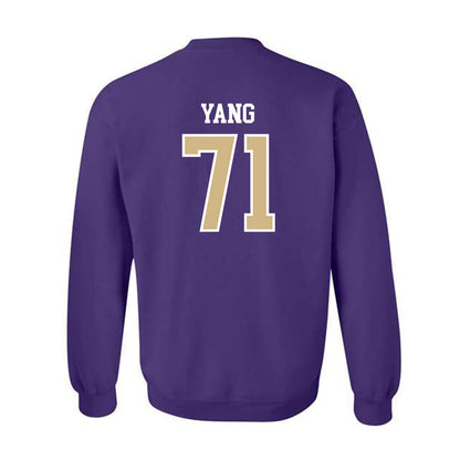 Washington - NCAA Football : Ah Deong Yang - Sports Shersey Crewneck Sweatshirt-1