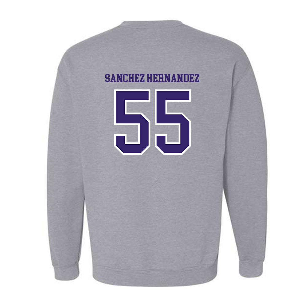 Washington - NCAA Football : Victor Sanchez Hernandez - Sports Shersey Crewneck Sweatshirt-1
