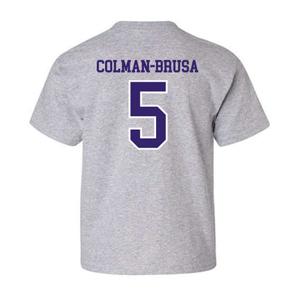 Washington - NCAA Football : Derek Colman-Brusa - Sports Shersey Youth T-Shirt-1