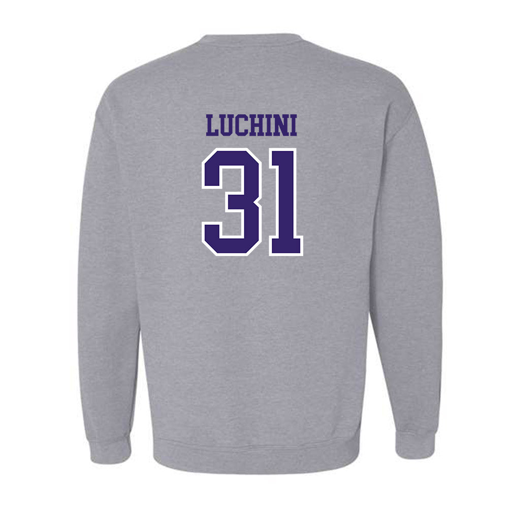 Washington - NCAA Football : Luke Luchini - Sports Shersey Crewneck Sweatshirt-1