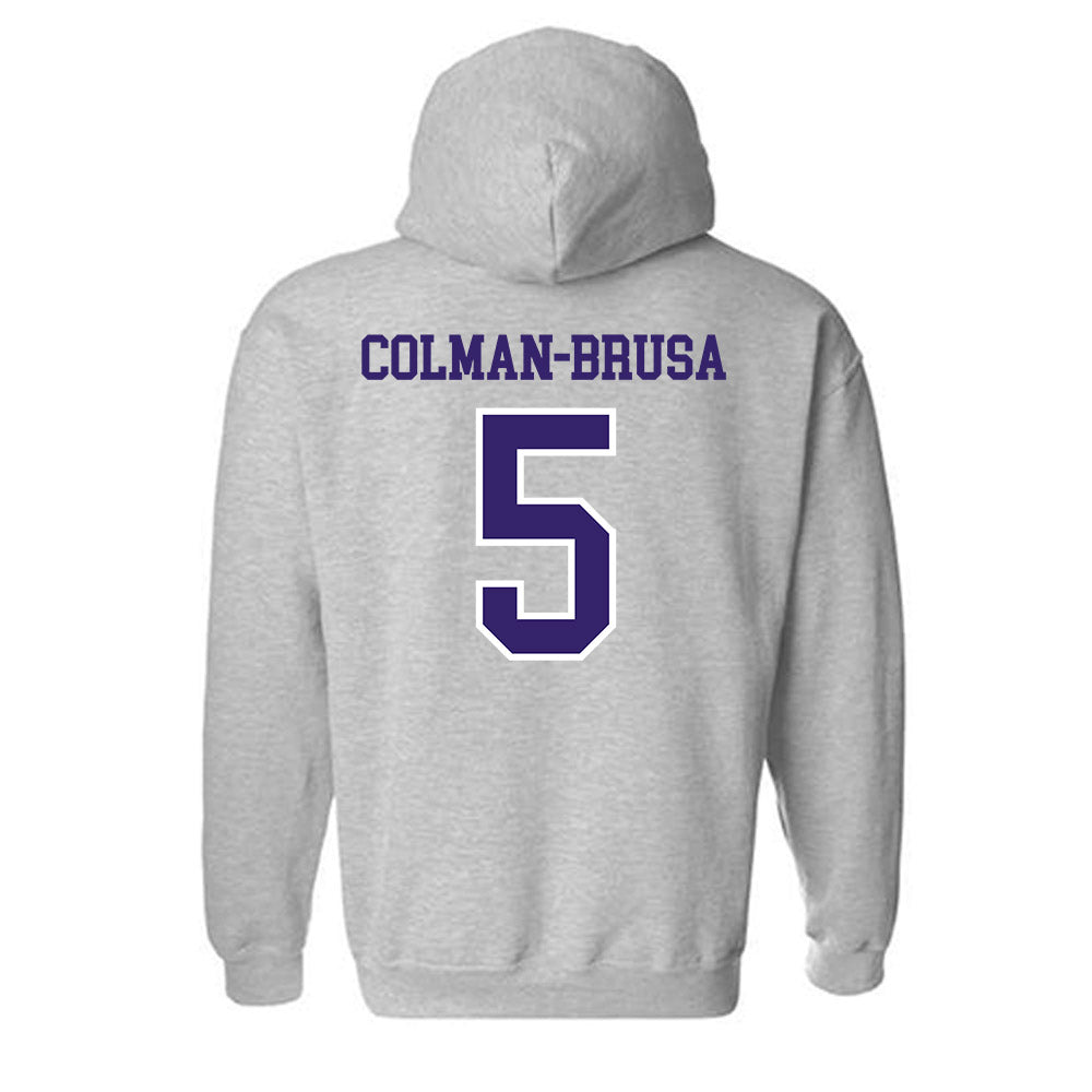 Washington - NCAA Football : Derek Colman-Brusa - Sports Shersey Hooded Sweatshirt-1