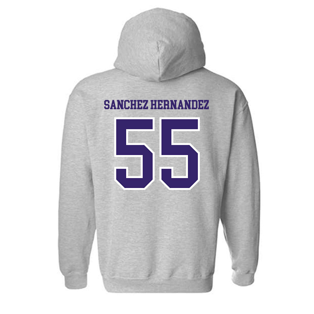 Washington - NCAA Football : Victor Sanchez Hernandez - Sports Shersey Hooded Sweatshirt-1