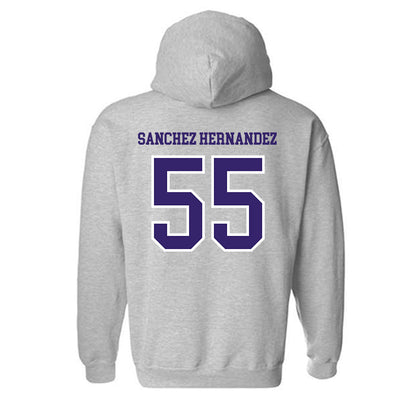 Washington - NCAA Football : Victor Sanchez Hernandez - Sports Shersey Hooded Sweatshirt-1