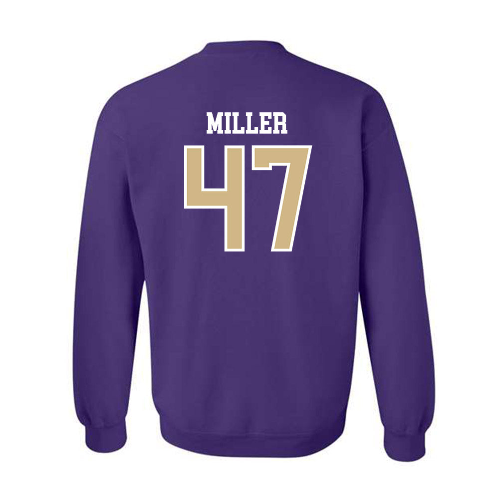 Washington - NCAA Baseball : Jay Miller - Sports Shersey Crewneck Sweatshirt-1