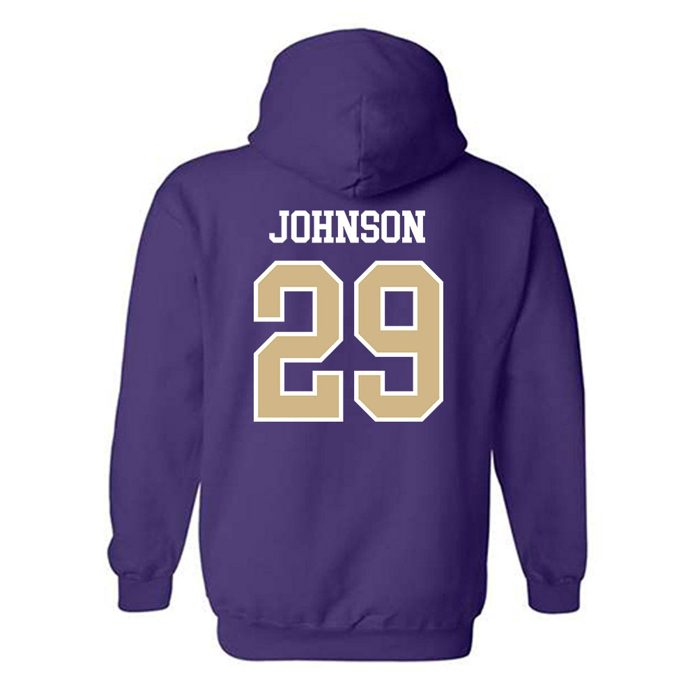Washington - NCAA Baseball : Bryce Johnson - Sports Shersey Hooded Sweatshirt-1