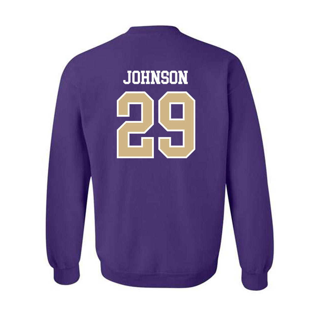 Washington - NCAA Baseball : Bryce Johnson - Sports Shersey Crewneck Sweatshirt-1