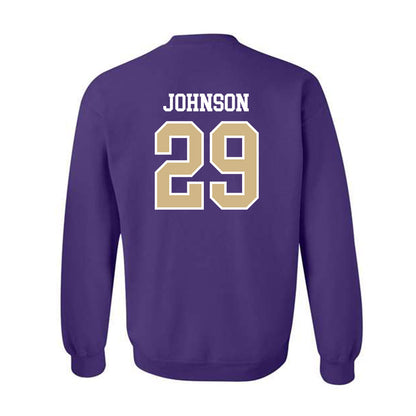 Washington - NCAA Baseball : Bryce Johnson - Sports Shersey Crewneck Sweatshirt-1