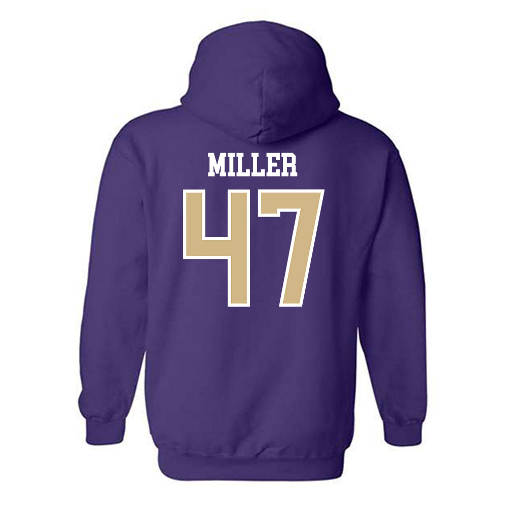 Washington - NCAA Baseball : Jay Miller - Sports Shersey Hooded Sweatshirt-1