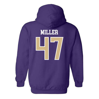 Washington - NCAA Baseball : Jay Miller - Sports Shersey Hooded Sweatshirt-1