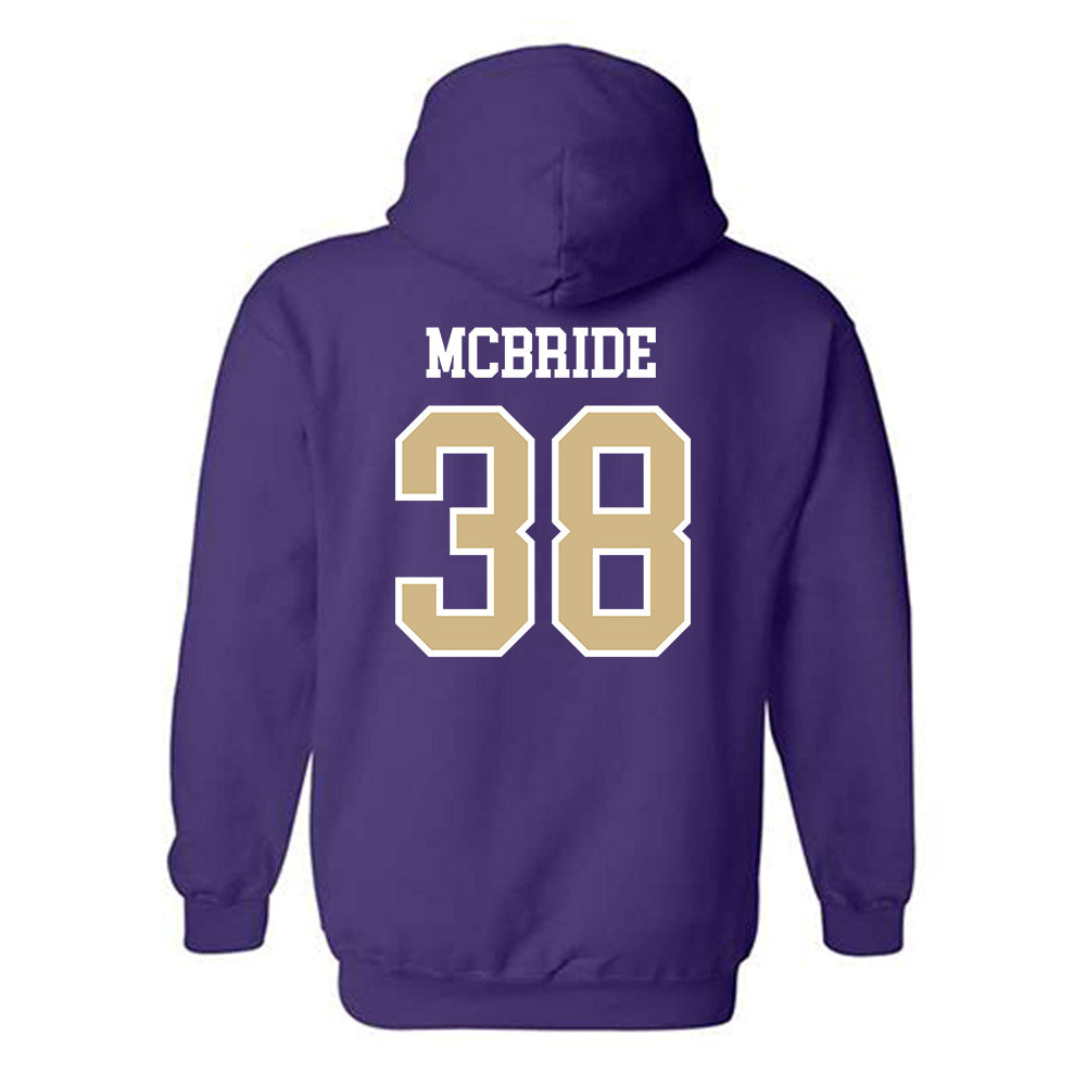 Washington - NCAA Baseball : Cooper McBride - Sports Shersey Hooded Sweatshirt-1