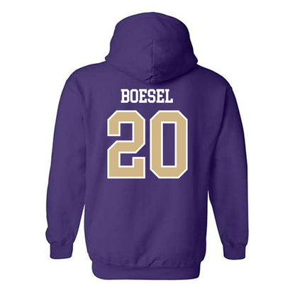 Washington - NCAA Baseball : Carson Boesel - Sports Shersey Hooded Sweatshirt-1