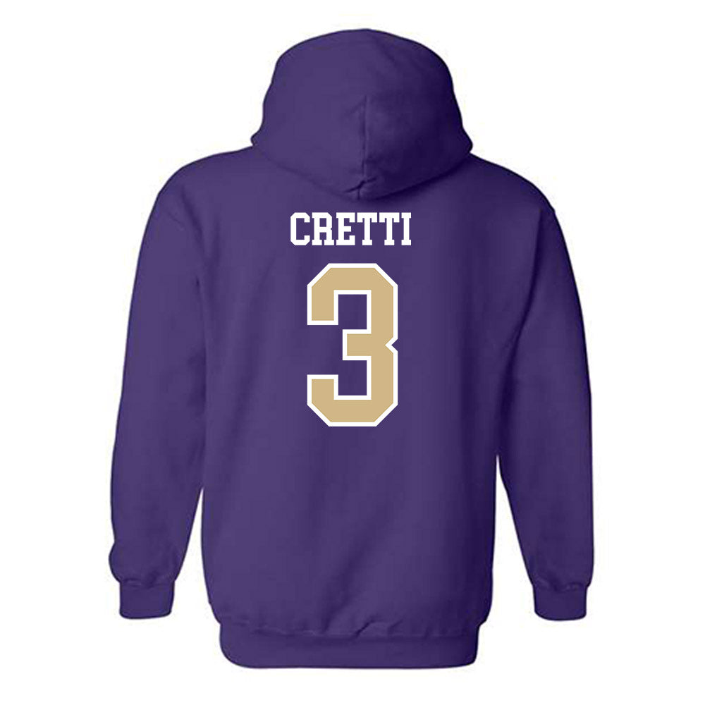 Washington - NCAA Baseball : Chase Cretti - Sports Shersey Hooded Sweatshirt-1