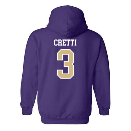 Washington - NCAA Baseball : Chase Cretti - Sports Shersey Hooded Sweatshirt-1