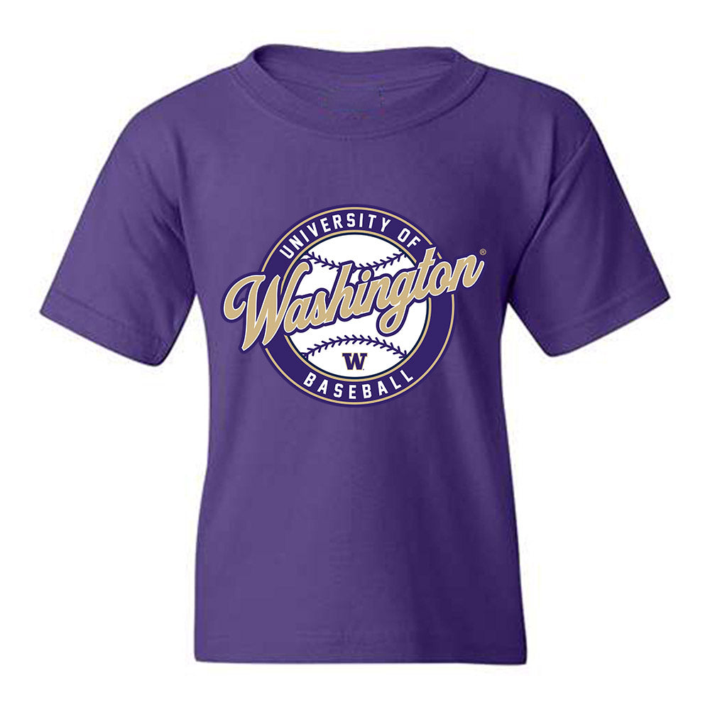 Washington - NCAA Baseball : Cooper McBride - Sports Shersey Youth T-Shirt-0