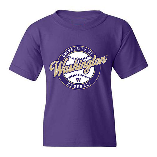 Washington - NCAA Baseball : Landon Young - Sports Shersey Youth T-Shirt-0