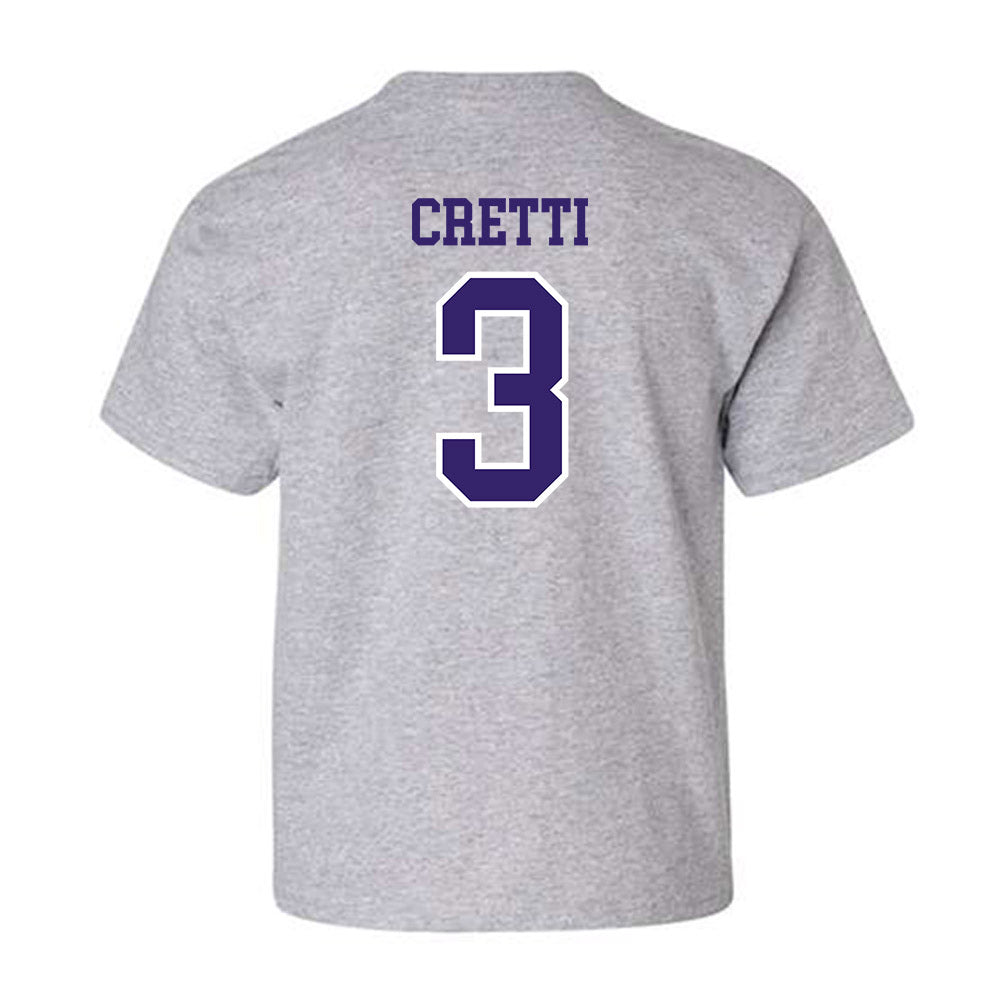 Washington - NCAA Baseball : Chase Cretti - Sports Shersey Youth T-Shirt-1