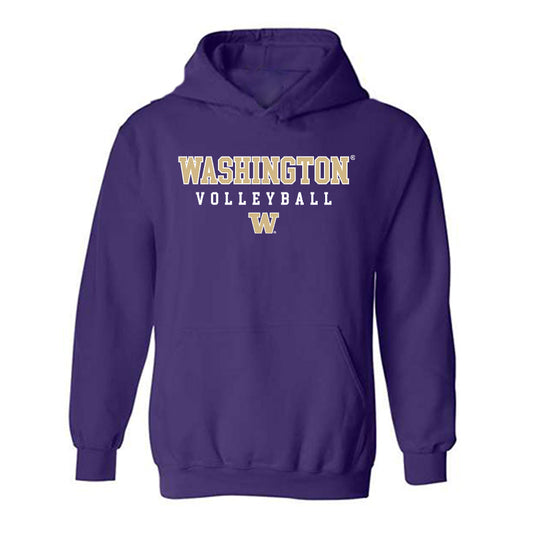 Washington - NCAA Women's Volleyball : Sammy Destler - Sports Shersey Hooded Sweatshirt-0