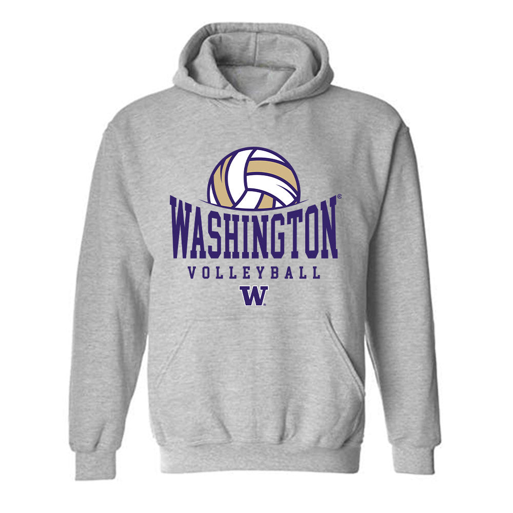 Washington - NCAA Women's Volleyball : Katy Wessels - Sports Shersey Hooded Sweatshirt-0