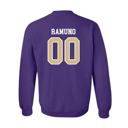 Washington - NCAA Softball : Sophia Ramuno - Sports Shersey Crewneck Sweatshirt-1