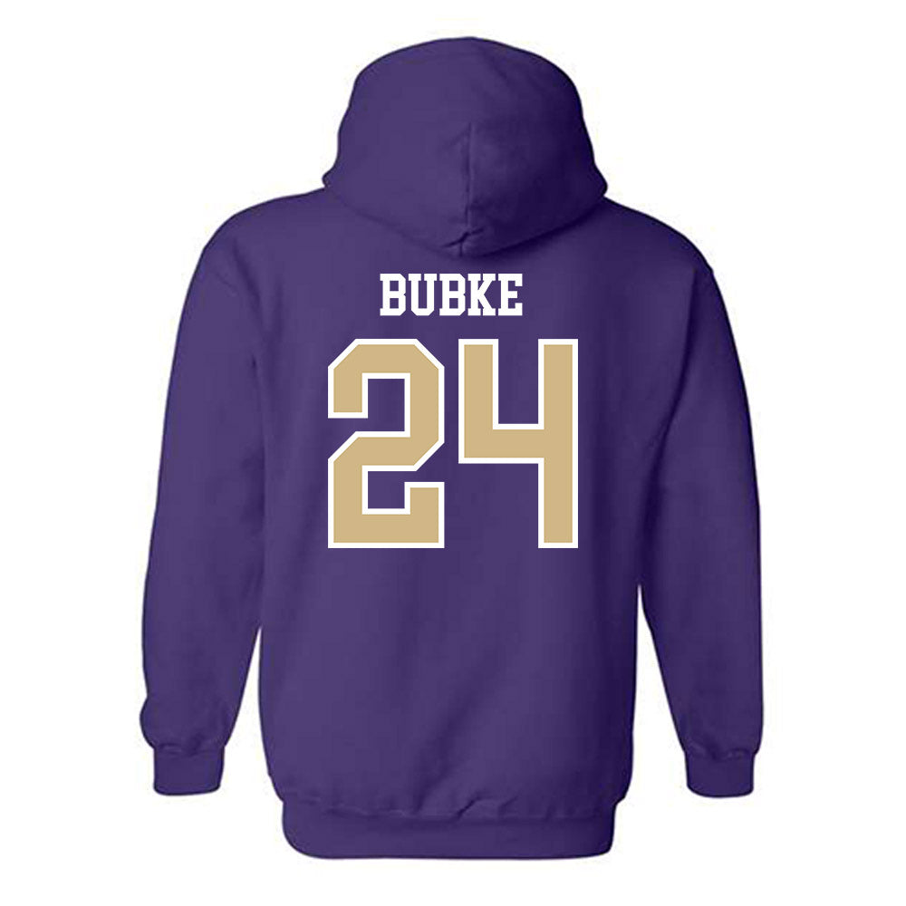Washington - NCAA Softball : Jade Bubke - Sports Shersey Hooded Sweatshirt-1