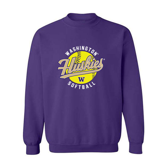 Washington - NCAA Softball : Addie Craig - Sports Shersey Crewneck Sweatshirt-0