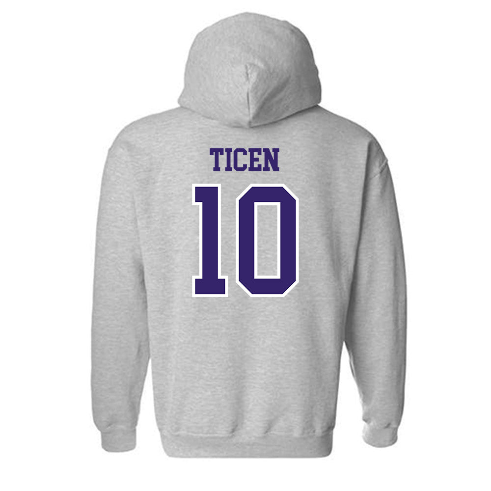 Washington - NCAA Softball : Annika Ticen - Sports Shersey Hooded Sweatshirt-1