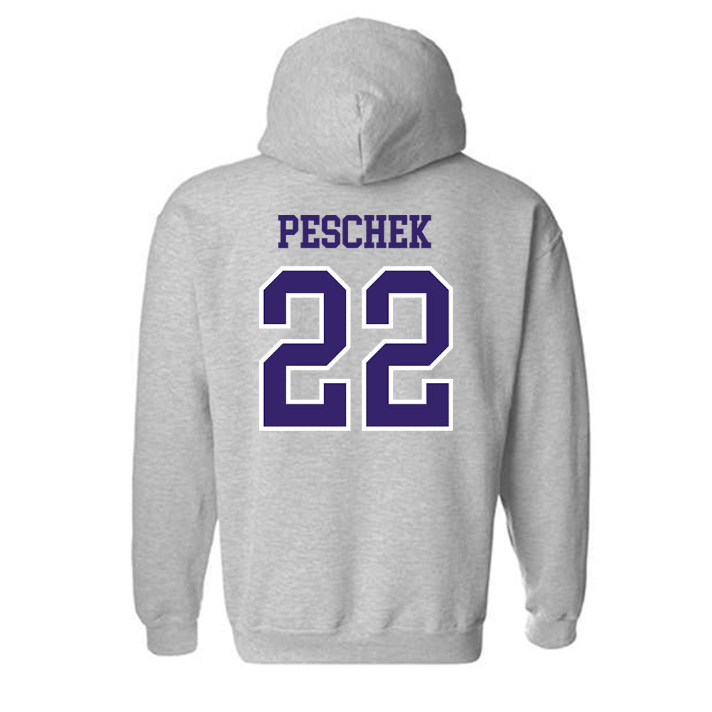 Washington - NCAA Softball : Riley Peschek - Sports Shersey Hooded Sweatshirt-1