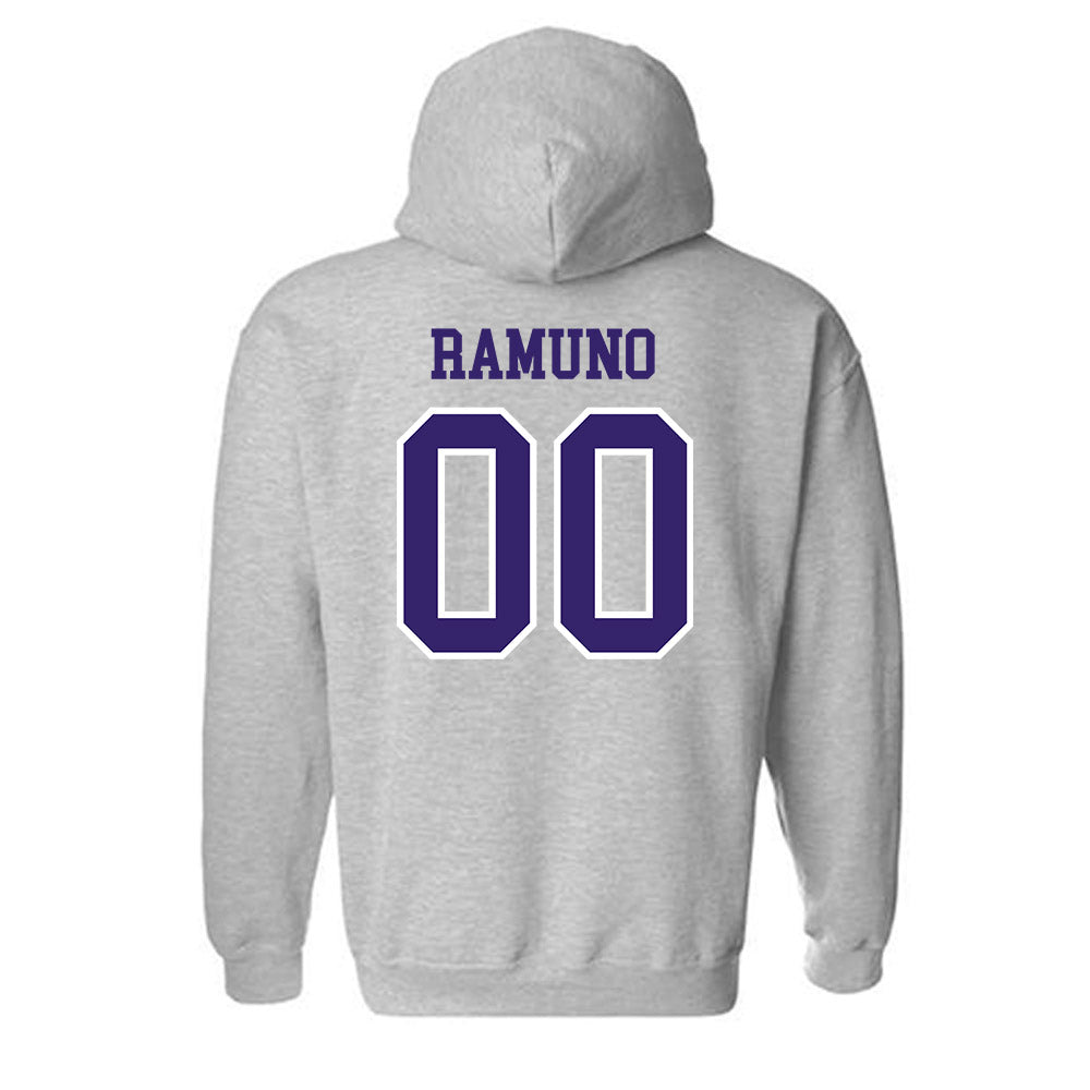 Washington - NCAA Softball : Sophia Ramuno - Sports Shersey Hooded Sweatshirt-1