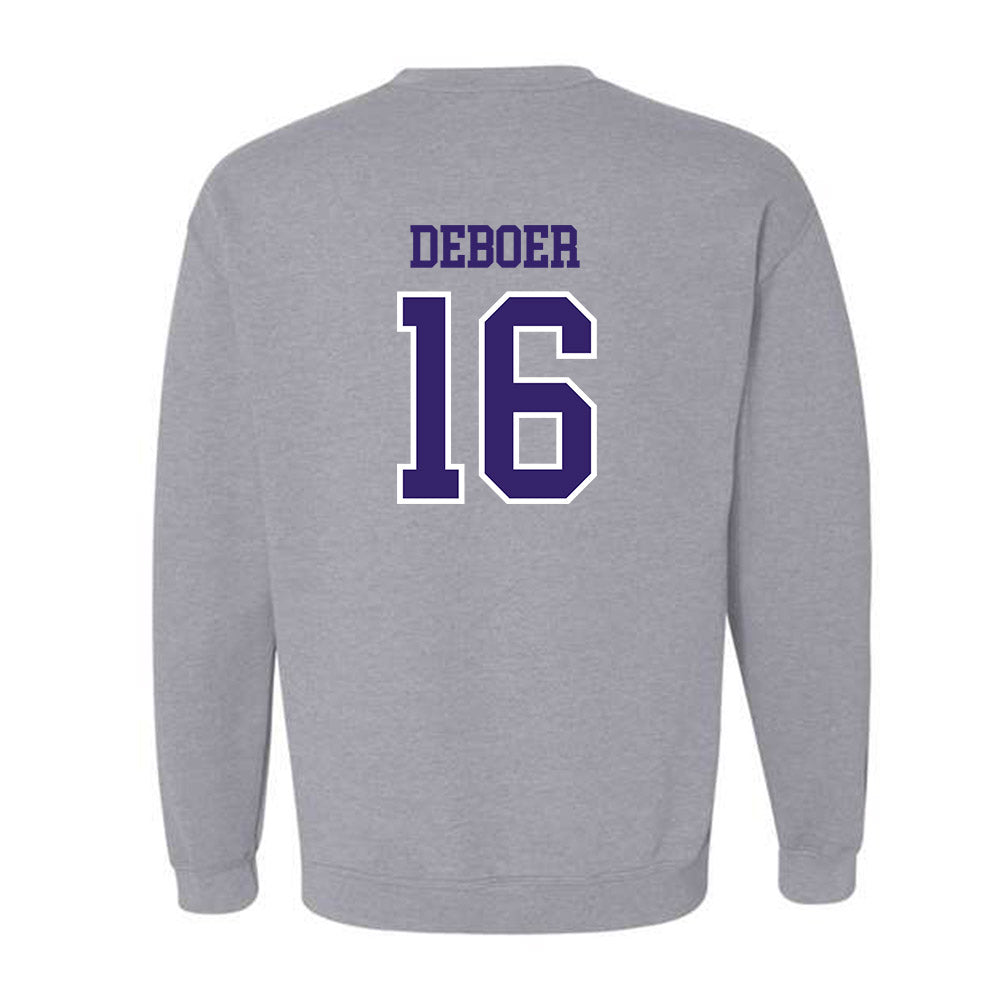 Washington - NCAA Softball : Alexis DeBoer - Sports Shersey Crewneck Sweatshirt-1