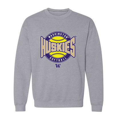 Washington - NCAA Softball : Scarlette Chapman - Sports Shersey Crewneck Sweatshirt-0