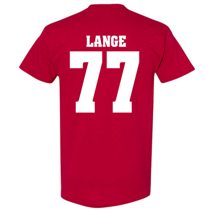 Wisconsin - NCAA Football : Peyton Lange - Sports Shersey T-Shirt-1