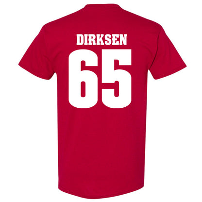 Wisconsin - NCAA Football : Aiden Dirksen - Sports Shersey T-Shirt-1