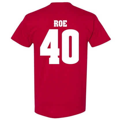 Wisconsin - NCAA Football : James Roe - Sports Shersey T-Shirt-1
