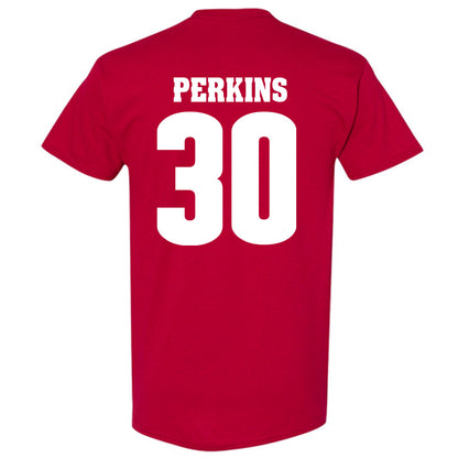 Wisconsin - NCAA Football : Charles Perkins - Sports Shersey T-Shirt-1
