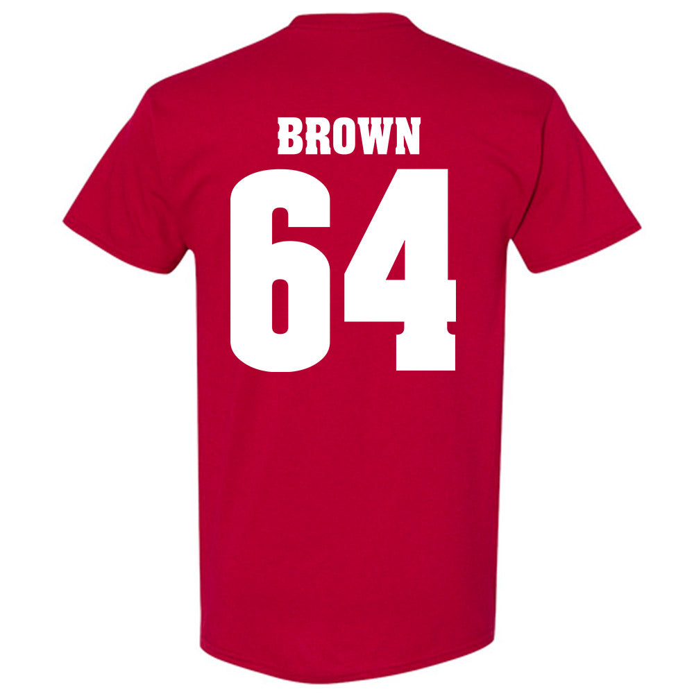 Wisconsin - NCAA Football : Evan Brown - Sports Shersey T-Shirt-1