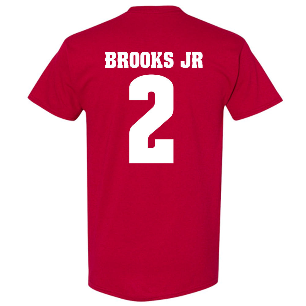 Wisconsin - NCAA Football : Chris Brooks Jr - Sports Shersey T-Shirt-1