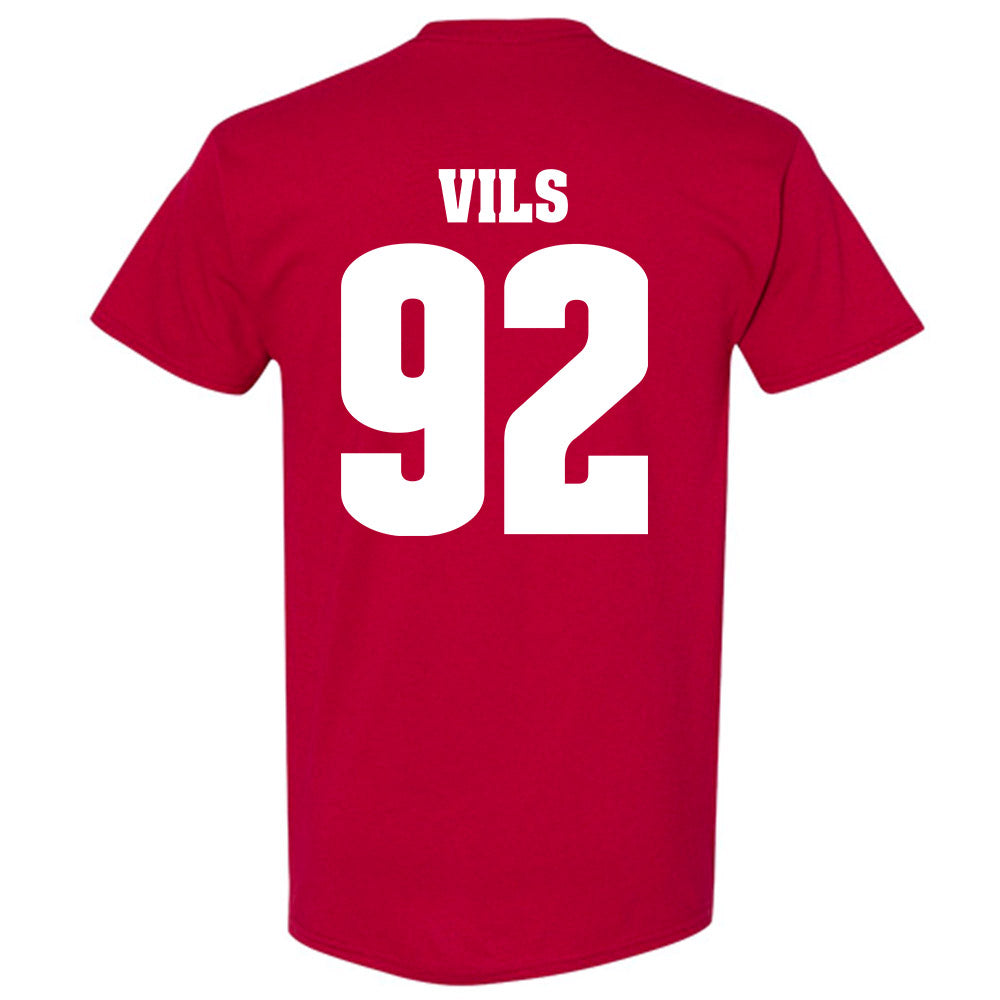Wisconsin - NCAA Football : Nolan Vils - Sports Shersey T-Shirt-1