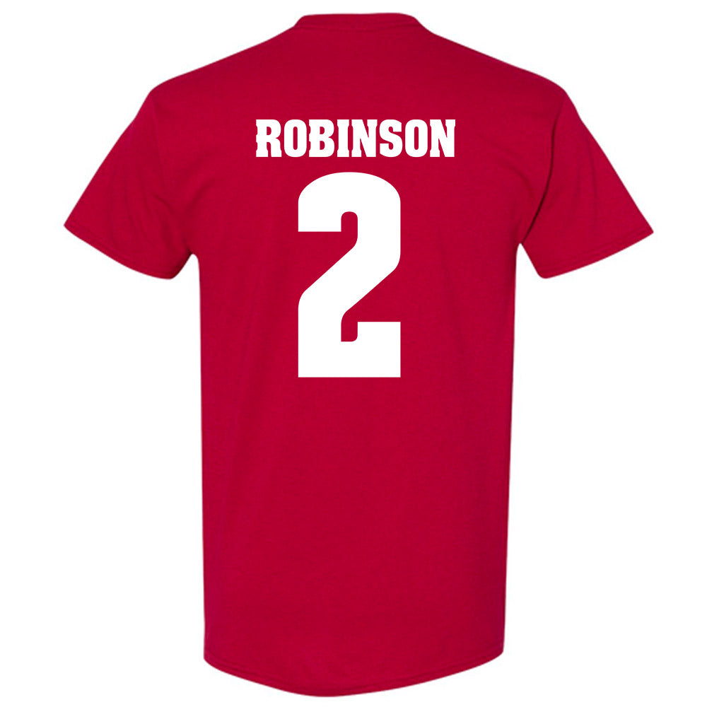 Wisconsin - NCAA Football : Javan Robinson - Sports Shersey T-Shirt-1