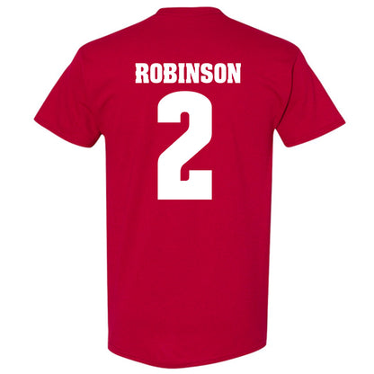 Wisconsin - NCAA Football : Javan Robinson - Sports Shersey T-Shirt-1